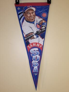 Vintage Chicago Cubs Sammy Sosa Full Size Pennant Flag 2000 Wincraft